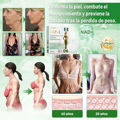 【Último día de promoción: 60% DE DESCUENTO🏅】CVREOZ® Parche NANO de microagujas NIDDK-Tirzepatide para Adelgazar y Salud(Sin dolor, liberación 24/7 | Pierde 9 kg RÁPIDO | Reducción del 90% en azúcar | )