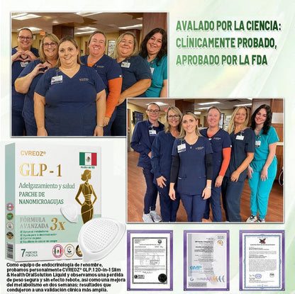 【Último día de promoción: 60% DE DESCUENTO🏅】CVREOZ® Parche NANO de microagujas NIDDK-Tirzepatide para Adelgazar y Salud(Sin dolor, liberación 24/7 | Pierde 9 kg RÁPIDO | Reducción del 90% en azúcar | )