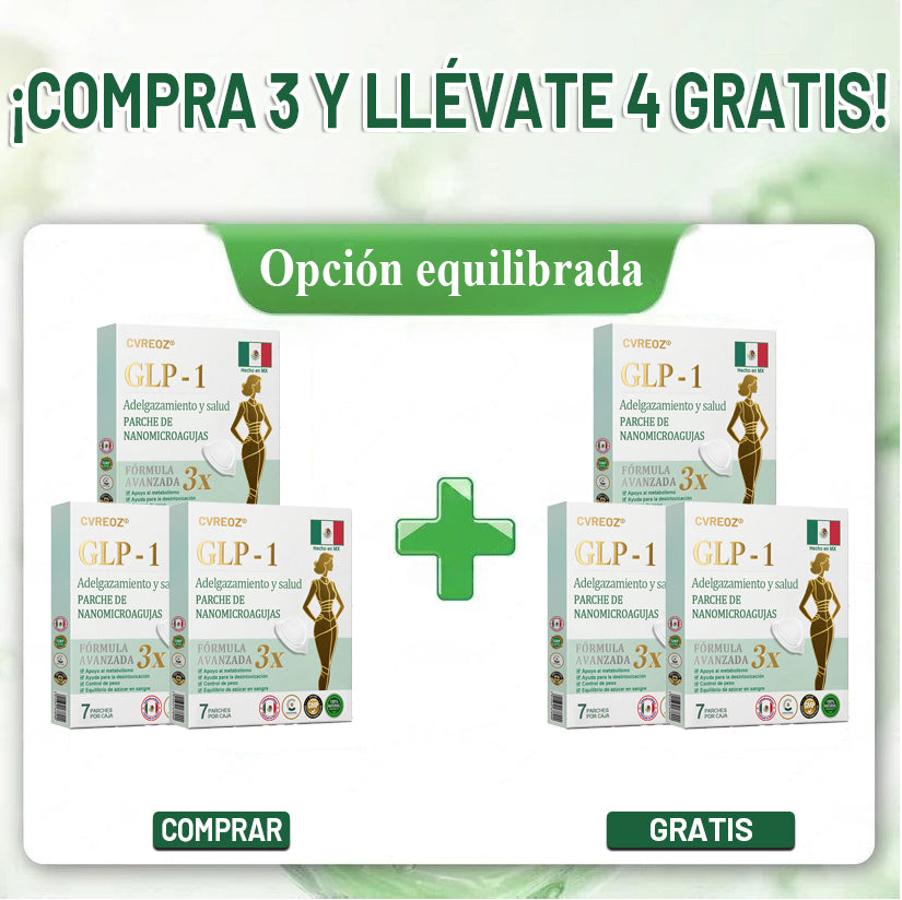 【Último día de promoción: 60% DE DESCUENTO🏅】CVREOZ® Parche NANO de microagujas NIDDK-Tirzepatide para Adelgazar y Salud(Sin dolor, liberación 24/7 | Pierde 9 kg RÁPIDO | Reducción del 90% en azúcar | )