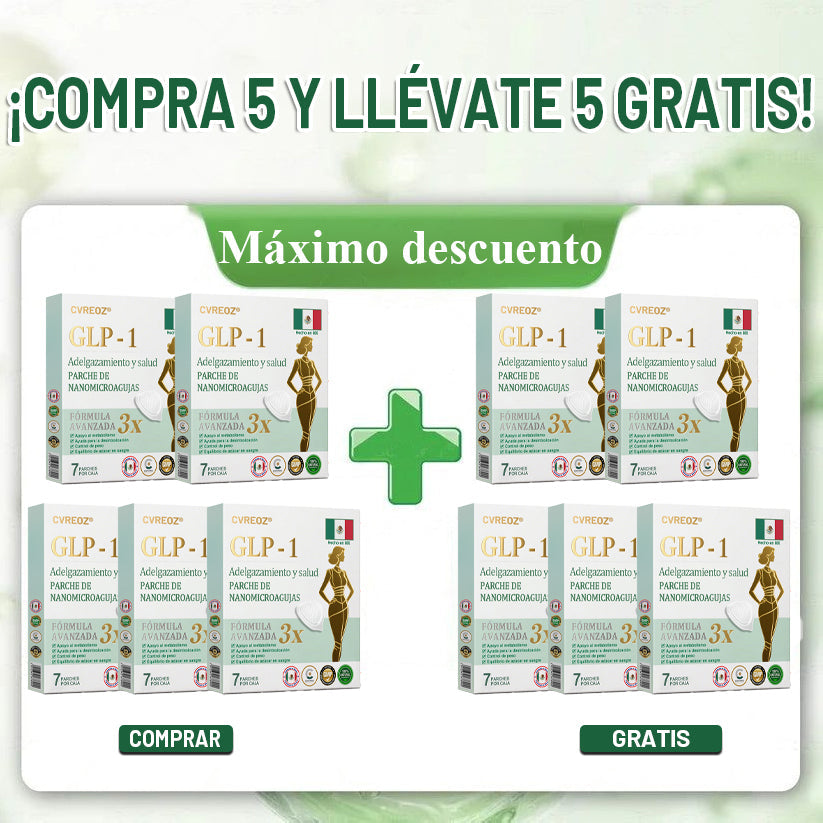 【Último día de promoción: 60% DE DESCUENTO🏅】CVREOZ® Parche NANO de microagujas NIDDK-Tirzepatide para Adelgazar y Salud(Sin dolor, liberación 24/7 | Pierde 9 kg RÁPIDO | Reducción del 90% en azúcar | )