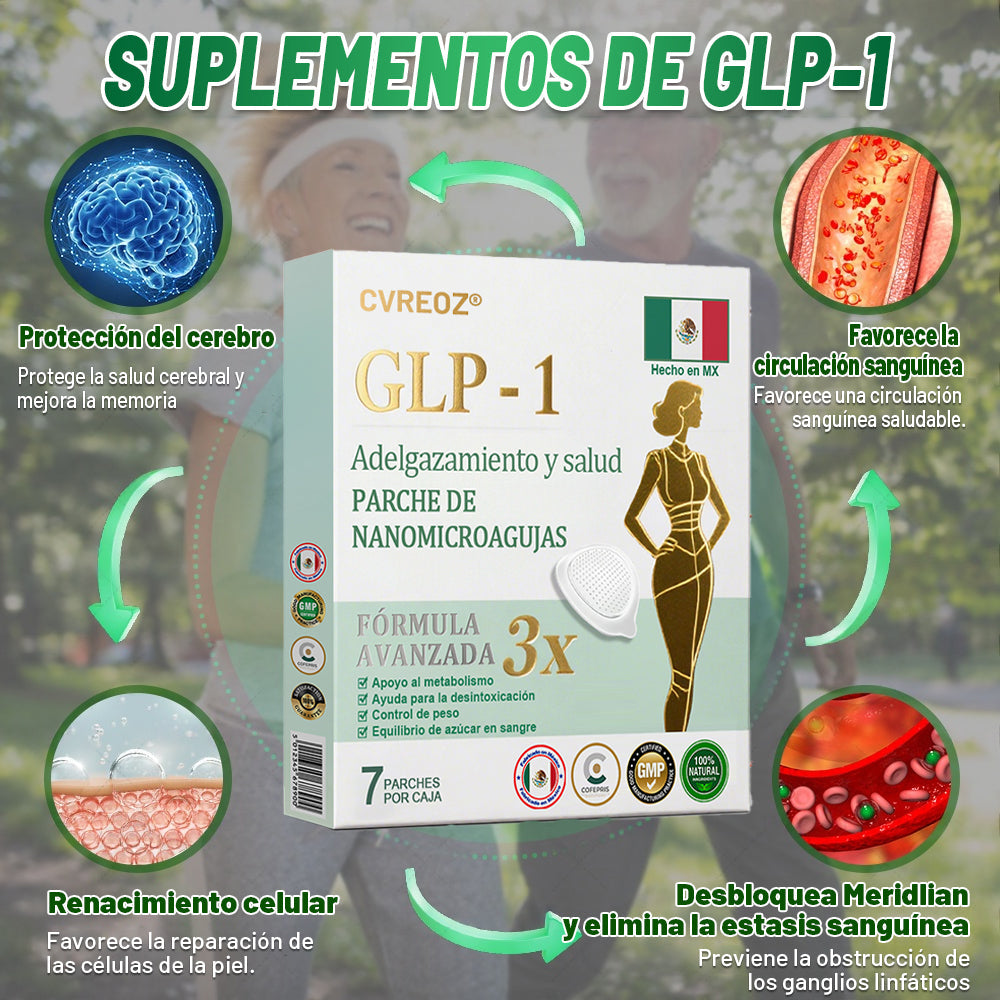 【Último día de promoción: 60% DE DESCUENTO🏅】CVREOZ® Parche NANO de microagujas NIDDK-Tirzepatide para Adelgazar y Salud(Sin dolor, liberación 24/7 | Pierde 9 kg RÁPIDO | Reducción del 90% en azúcar | )