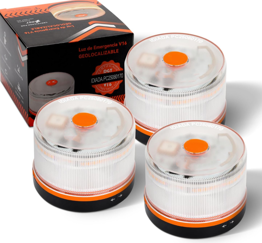 ⭐⭐ÚLTIMAS 6 HORAS🔥: 70% DE DESCUENTO⭐Luz de Emergencia V16 DGT 3.0 – Aprobada 2026, Magnética IP54 – Cumple con la Normativa 2026