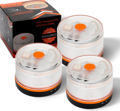 ⭐⭐ÚLTIMAS 6 HORAS🔥: 70% DE DESCUENTO⭐Luz de Emergencia V16 DGT 3.0 – Aprobada 2026, Magnética IP54 – Cumple con la Normativa 2026