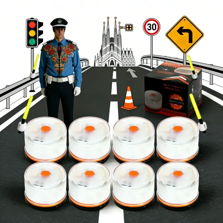 Especial de Navidad: 80% DE DESCUENTOLuz de Emergencia V16 Aprobada por la DGT con Geolocalización 3.0 – Señalización de Ubicación para Automóviles, Plan de Datos Incluido – Base Magnética IP54 – Cumple con la Normativa 2026.