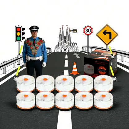 Especial de Navidad: 80% DE DESCUENTOLuz de Emergencia V16 Aprobada por la DGT con Geolocalización 3.0 – Señalización de Ubicación para Automóviles, Plan de Datos Incluido – Base Magnética IP54 – Cumple con la Normativa 2026.