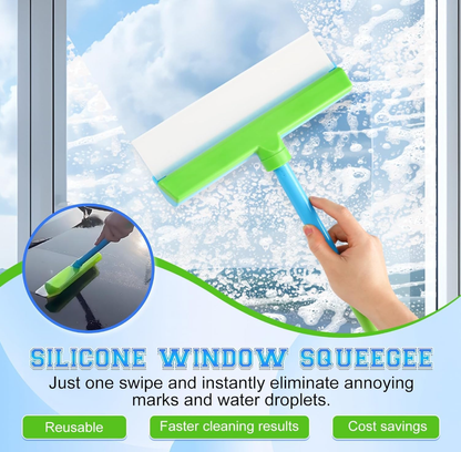 🧼Say goodbye to a blurry world and embrace a clear life! Introducing this magical squeegee that makes windows "invisible" instantly. Your bright life starts now!