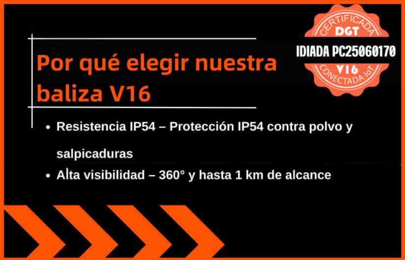 ⭐⭐ÚLTIMAS 6 HORAS🔥: 70% DE DESCUENTO⭐Luz de Emergencia V16 DGT 3.0 – Aprobada 2026, Magnética IP54 – Cumple con la Normativa 2026