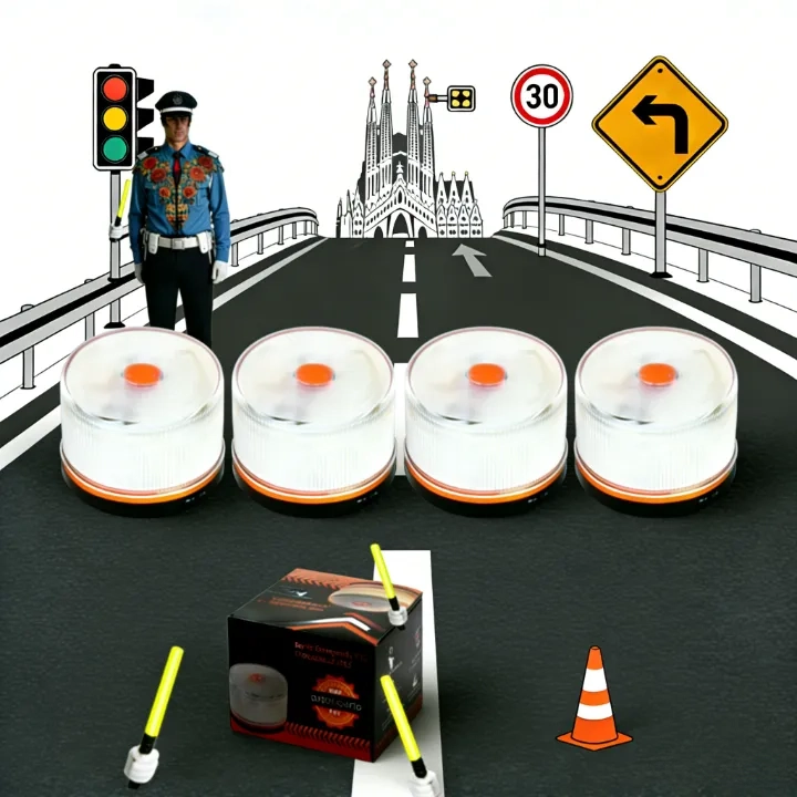 Especial de Navidad: 80% DE DESCUENTOLuz de Emergencia V16 Aprobada por la DGT con Geolocalización 3.0 – Señalización de Ubicación para Automóviles, Plan de Datos Incluido – Base Magnética IP54 – Cumple con la Normativa 2026.