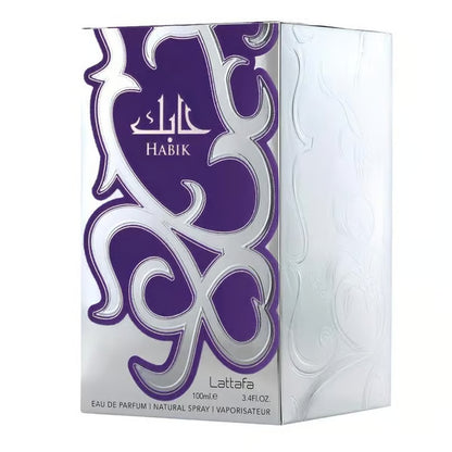 Lattafa Habik for Men Eau de Parfum Spray, 3.4 Ounce