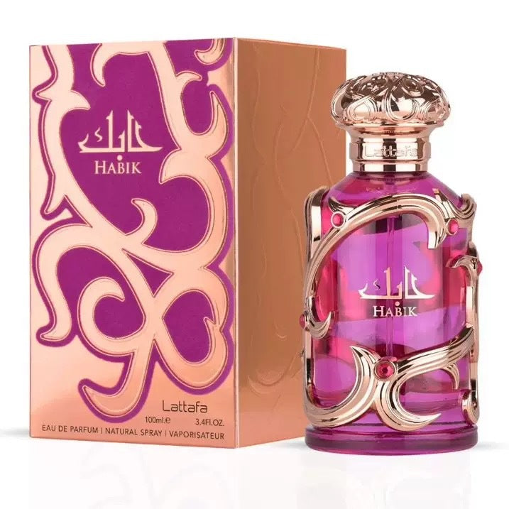 Lattafa Habik for Men Eau de Parfum Spray, 3.4 Ounce