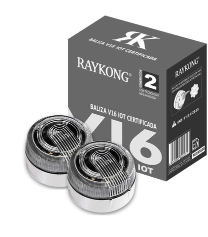 🏆ÚLTIMAS 6 HORAS🏆: 70% DE DESCUENTO⭐Baliza V16 | 6 Pcs | 2ª GENERACION Geolocalización DGT 3.0 | SIM y Datos Pagados hasta 2038 | Ventosa para Aluminio/Cristal