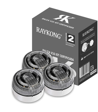 🏆ÚLTIMAS 6 HORAS🏆: 70% DE DESCUENTO⭐Baliza V16 | 6 Pcs | 2ª GENERACION Geolocalización DGT 3.0 | SIM y Datos Pagados hasta 2038 | Ventosa para Aluminio/Cristal