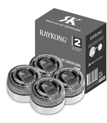 🏆ÚLTIMAS 6 HORAS🏆: 70% DE DESCUENTO⭐Baliza V16 | 6 Pcs | 2ª GENERACION Geolocalización DGT 3.0 | SIM y Datos Pagados hasta 2038 | Ventosa para Aluminio/Cristal