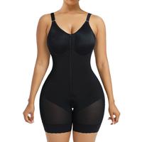 Women's Body Shaper - Tummy Control & Butt Lifter with Zippered Crotch and Removable Straps